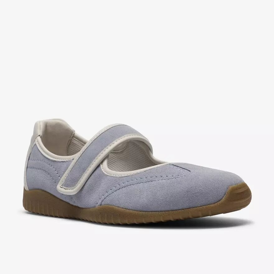 Mary Jane Meridor Jane da donna in pelle scamosciata azzurra Mary Jane Meridor Jane da donna in pelle scamosciata azzurra