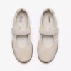 Mary Jane Meridor Jane da donna in pelle scamosciata bianco sporco Mary Jane Meridor Jane da donna in pelle scamosciata bianco sporco