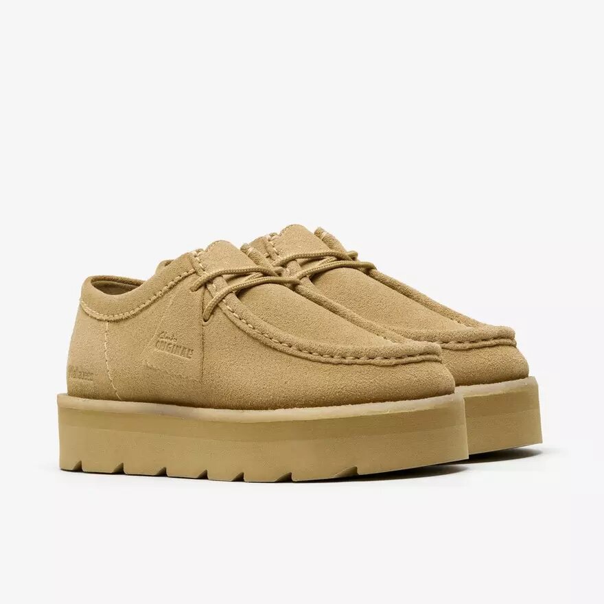 Meare Walla da donna. Wallabees in pelle scamosciata color acero Meare Walla da donna. Wallabees in pelle scamosciata color acero