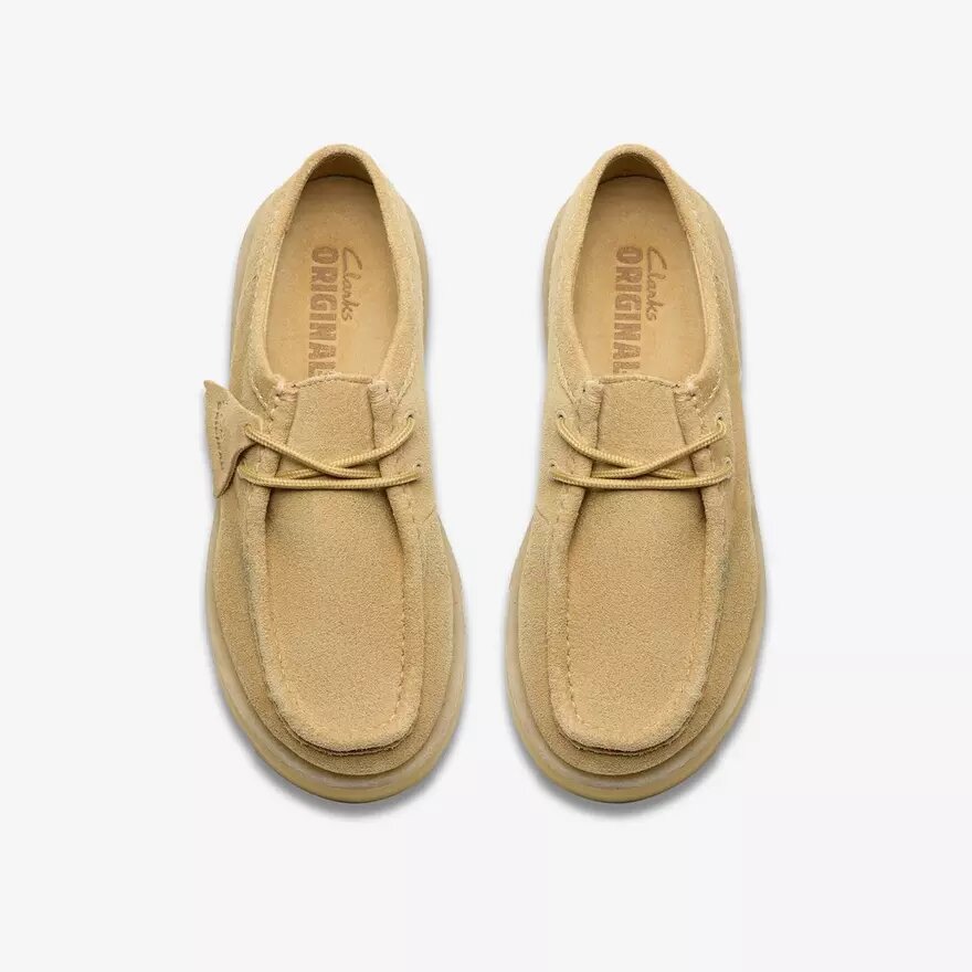 Meare Walla da donna. Wallabees in pelle scamosciata color acero Meare Walla da donna. Wallabees in pelle scamosciata color acero