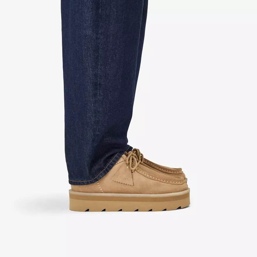 Meare Walla da donna. Wallabees in pelle scamosciata color acero Meare Walla da donna. Wallabees in pelle scamosciata color acero