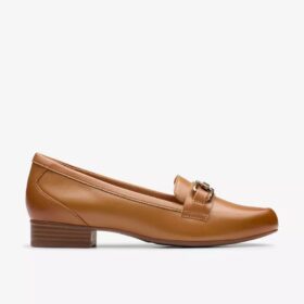 Mocassini da donna Juliet Echo in pelle marrone chiaro