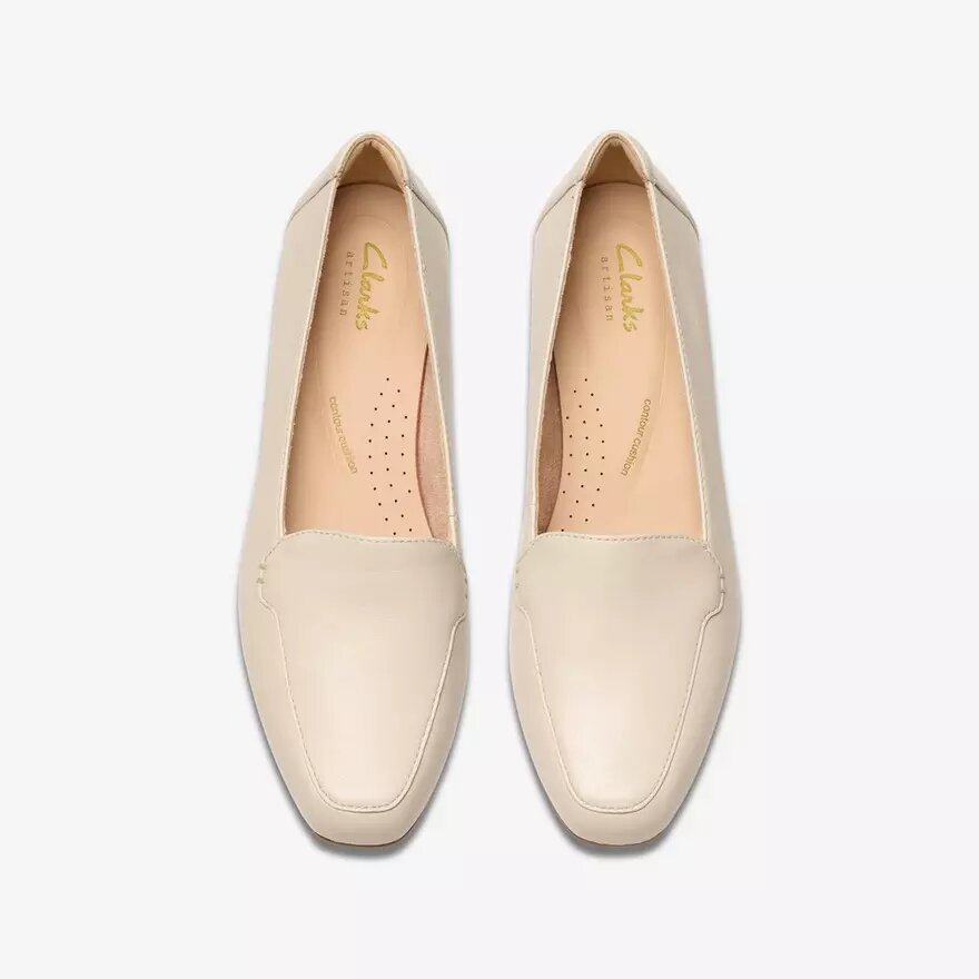 Mocassini da donna Krystine Lily in pelle color crema Mocassini da donna Krystine Lily in pelle color crema