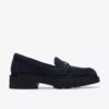 Mocassini da donna Lauryl Step in pelle scamosciata blu navy Mocassini da donna Lauryl Step in pelle scamosciata blu navy