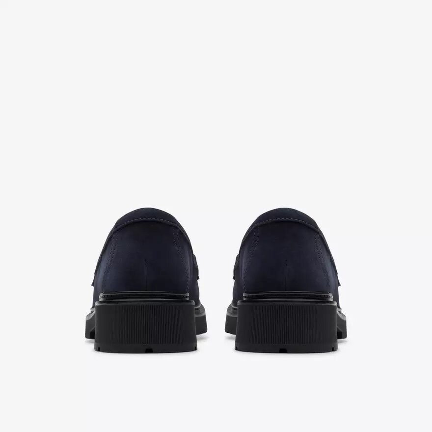 Mocassini da donna Lauryl Step in pelle scamosciata blu navy Mocassini da donna Lauryl Step in pelle scamosciata blu navy