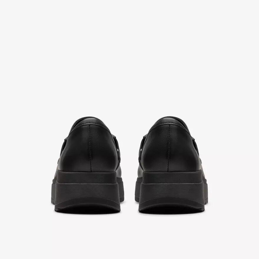 Mocassini da donna Loriini Izzy in pelle nera Mocassini da donna Loriini Izzy in pelle nera