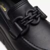 Mocassini da donna Loriini Izzy in pelle nera Mocassini da donna Loriini Izzy in pelle nera