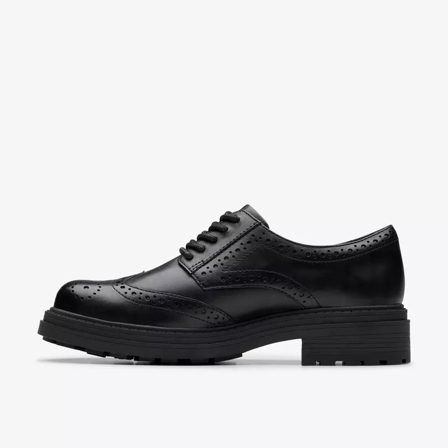 Mocassini da donna Orinoco3 Derby in pelle nera Mocassini da donna Orinoco3 Derby in pelle nera