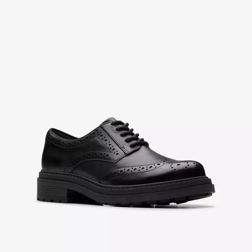 Mocassini da donna Orinoco3 Derby in pelle nera Mocassini da donna Orinoco3 Derby in pelle nera