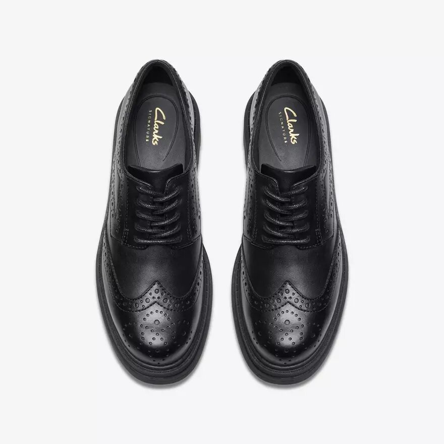 Mocassini da donna Orinoco3 Derby in pelle nera Mocassini da donna Orinoco3 Derby in pelle nera