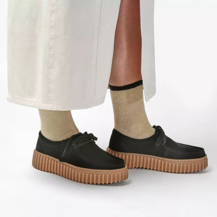 Mocassini da donna Torhill Bee in pelle scamosciata nera US Mocassini da donna Torhill Bee in pelle scamosciata nera US