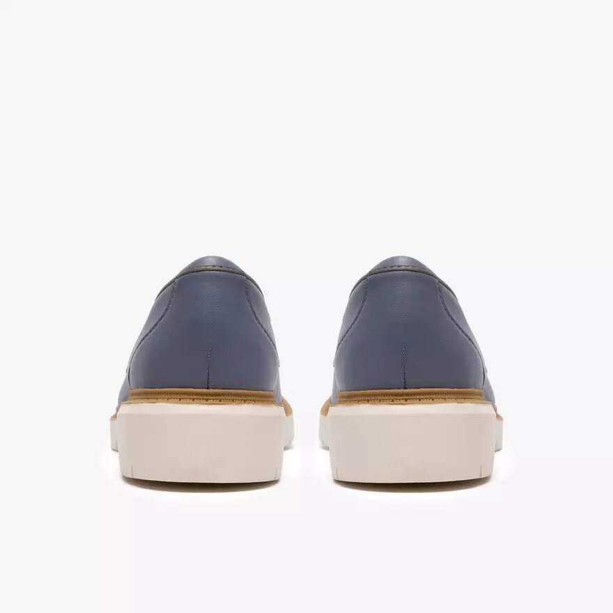 Mocassini da donna Westlynn Bella in pelle blu denim Mocassini da donna Westlynn Bella in pelle blu denim