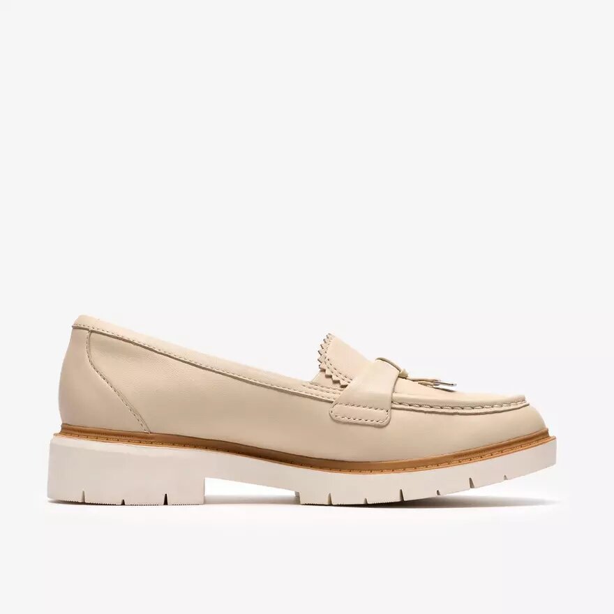 Mocassini da donna Westlynn Bella in pelle color crema Mocassini da donna Westlynn Bella in pelle color crema