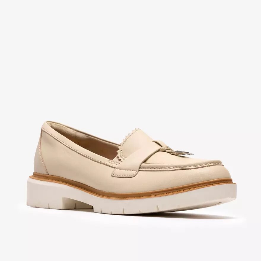 Mocassini da donna Westlynn Bella in pelle color crema Mocassini da donna Westlynn Bella in pelle color crema