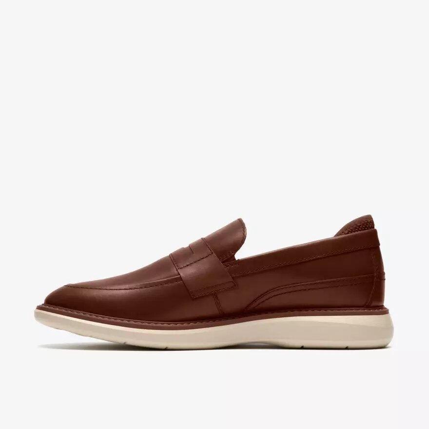 Mocassini da uomo Brantin in pelle marrone chiaro Mocassini da uomo Brantin in pelle marrone chiaro