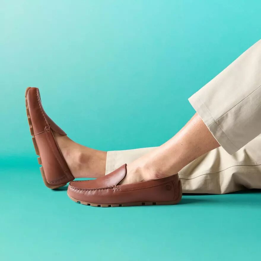 Mocassini da uomo Corsley Plain in pelle color cuoio Mocassini da uomo Corsley Plain in pelle color cuoio