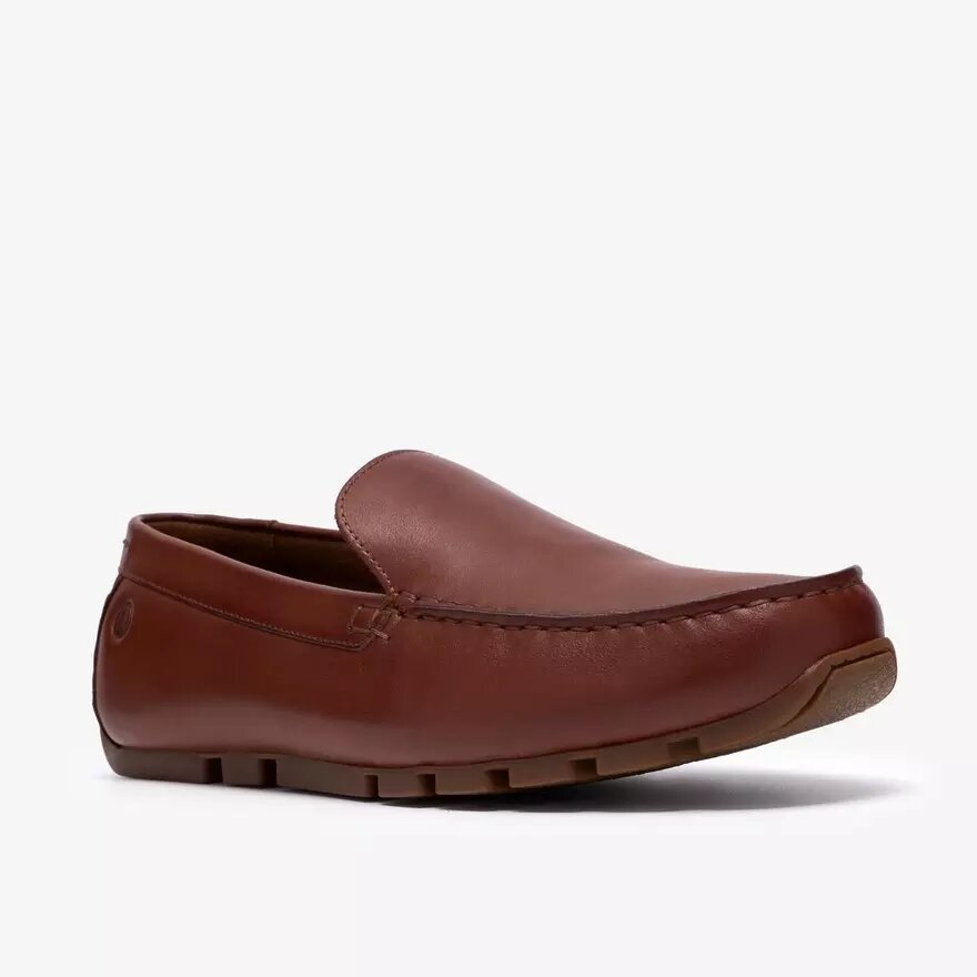 Mocassini da uomo Corsley Plain in pelle color cuoio Mocassini da uomo Corsley Plain in pelle color cuoio