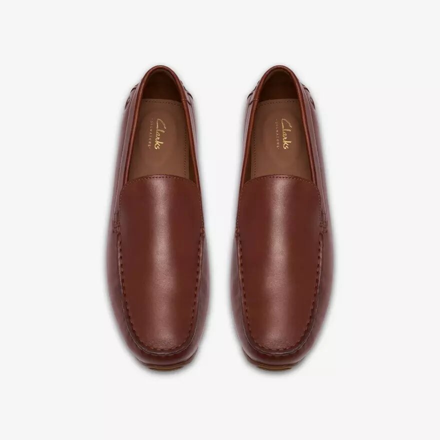 Mocassini da uomo Corsley Plain in pelle color cuoio Mocassini da uomo Corsley Plain in pelle color cuoio