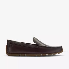 Mocassini da uomo Corsley Plain in pelle marrone scuro