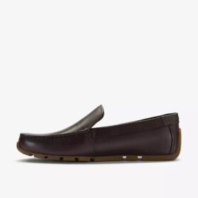 Mocassini da uomo Corsley Plain in pelle marrone scuro