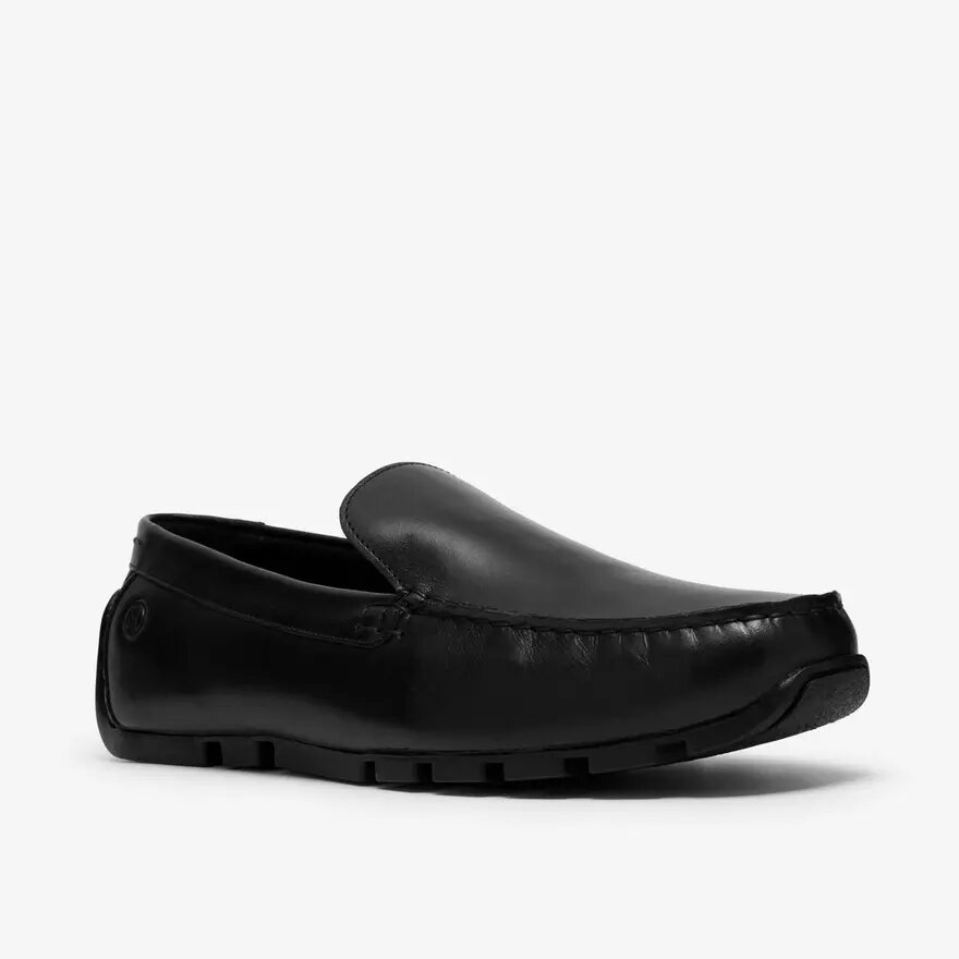 Mocassini da uomo Corsley Plain in pelle nera Mocassini da uomo Corsley Plain in pelle nera