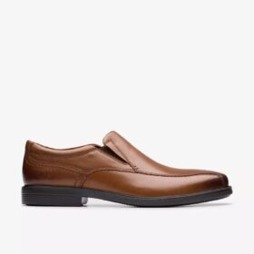 Mocassini da uomo Dresslite Step in pelle marrone scuro