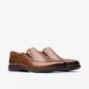 Mocassini da uomo Dresslite Step in pelle marrone scuro Mocassini da uomo Dresslite Step in pelle marrone scuro