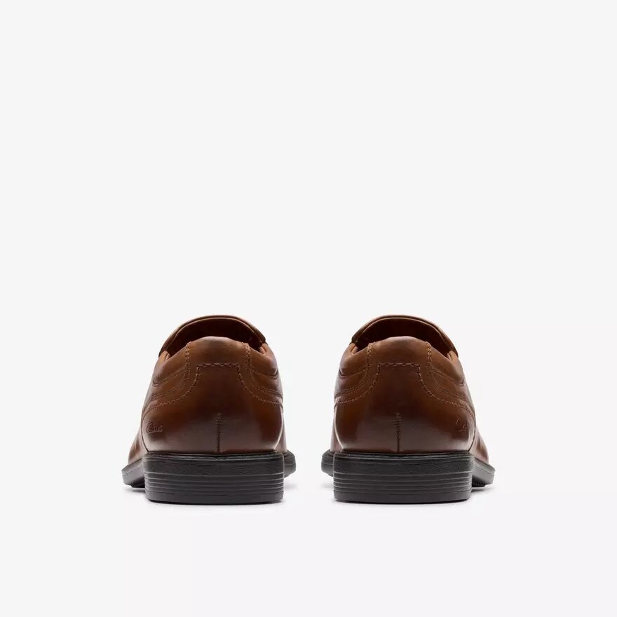 Mocassini da uomo Dresslite Step in pelle marrone scuro Mocassini da uomo Dresslite Step in pelle marrone scuro