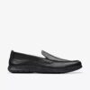 Mocassini da uomo Flexway Step in pelle nera Mocassini da uomo Flexway Step in pelle nera