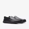 Mocassini da uomo Flexway Step in pelle nera Mocassini da uomo Flexway Step in pelle nera