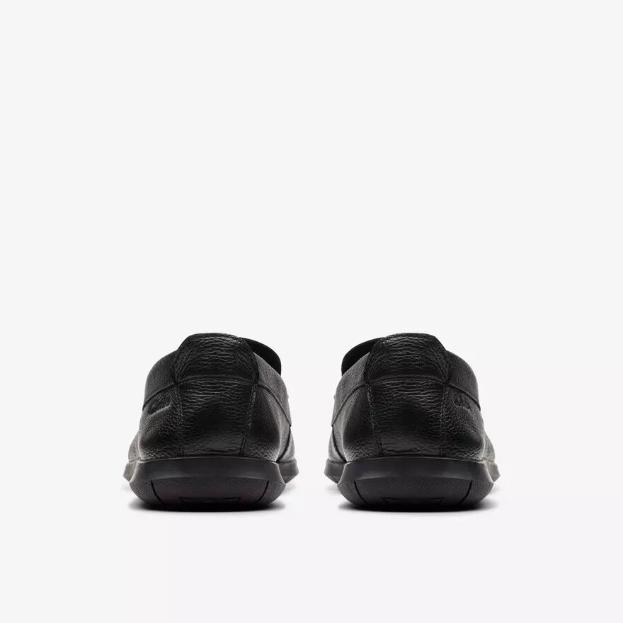 Mocassini da uomo Flexway Step in pelle nera Mocassini da uomo Flexway Step in pelle nera