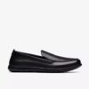 Mocassini da uomo Flexway Step neri lisci