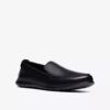 Mocassini da uomo Flexway Step neri lisci