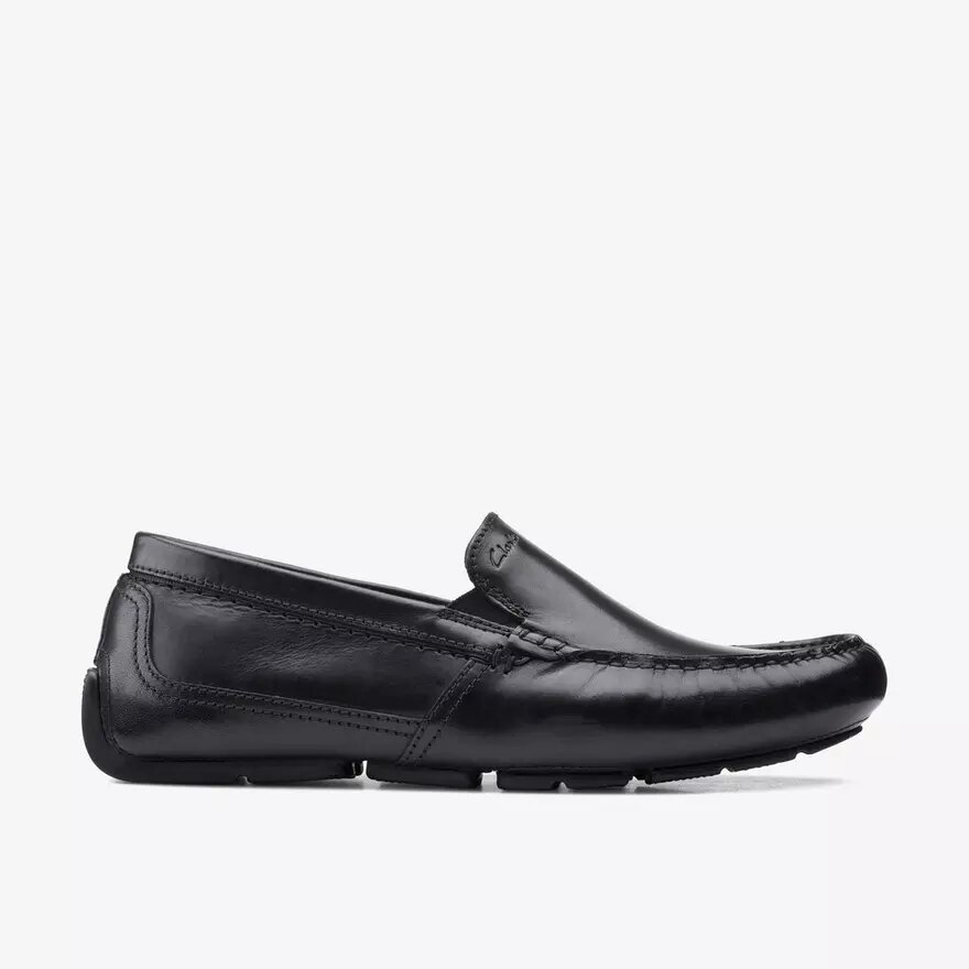 Mocassini da uomo Markman Plain in pelle nera Mocassini da uomo Markman Plain in pelle nera