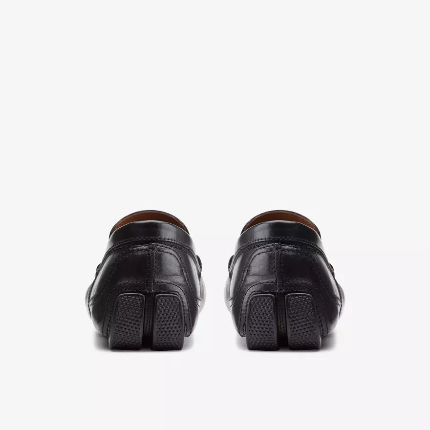 Mocassini da uomo Markman Plain in pelle nera Mocassini da uomo Markman Plain in pelle nera