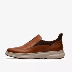 Mocassini da uomo Mullan Step in pelle marrone chiaro