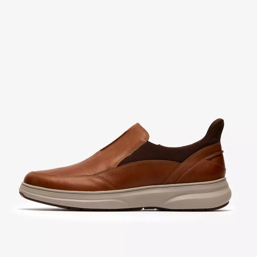 Mocassini da uomo Mullan Step in pelle marrone chiaro Mocassini da uomo Mullan Step in pelle marrone chiaro