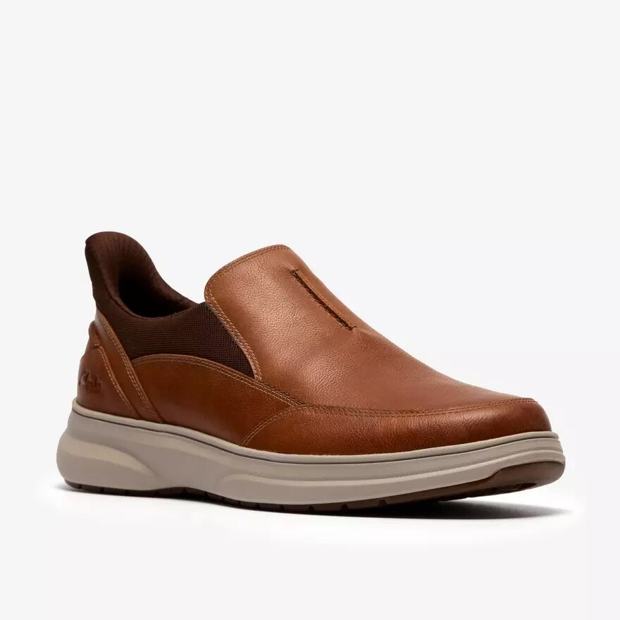 Mocassini da uomo Mullan Step in pelle marrone chiaro Mocassini da uomo Mullan Step in pelle marrone chiaro