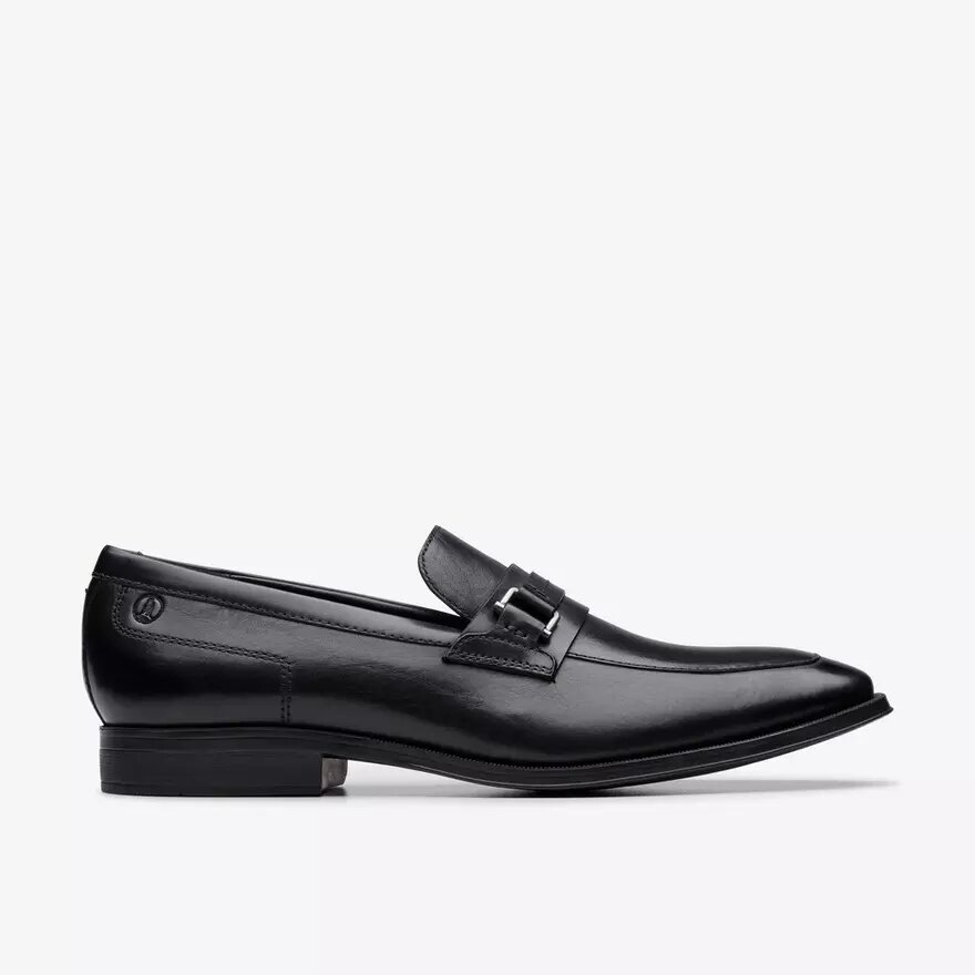 Mocassini da uomo Paulton Lo in pelle nera Mocassini da uomo Paulton Lo in pelle nera