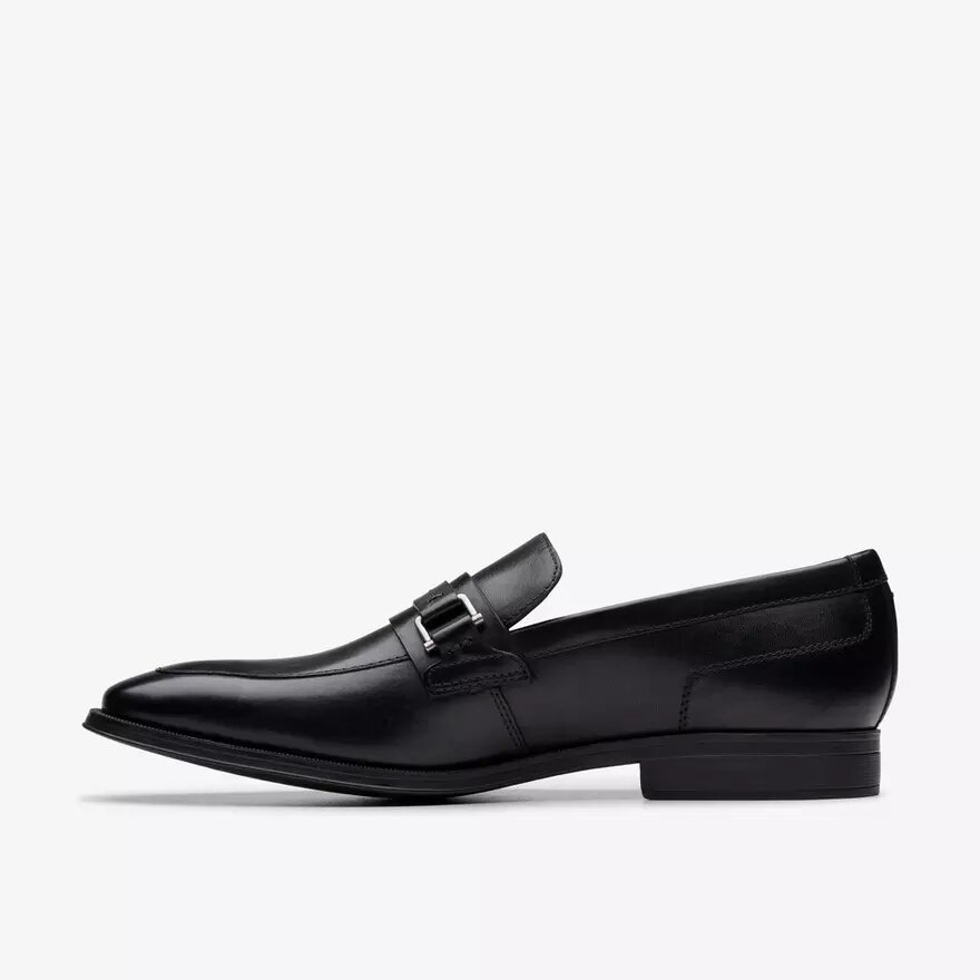 Mocassini da uomo Paulton Lo in pelle nera Mocassini da uomo Paulton Lo in pelle nera