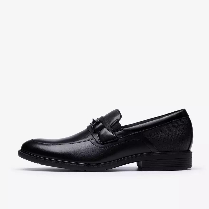 Mocassini da uomo Steadwell Bit in pelle nera Mocassini da uomo Steadwell Bit in pelle nera