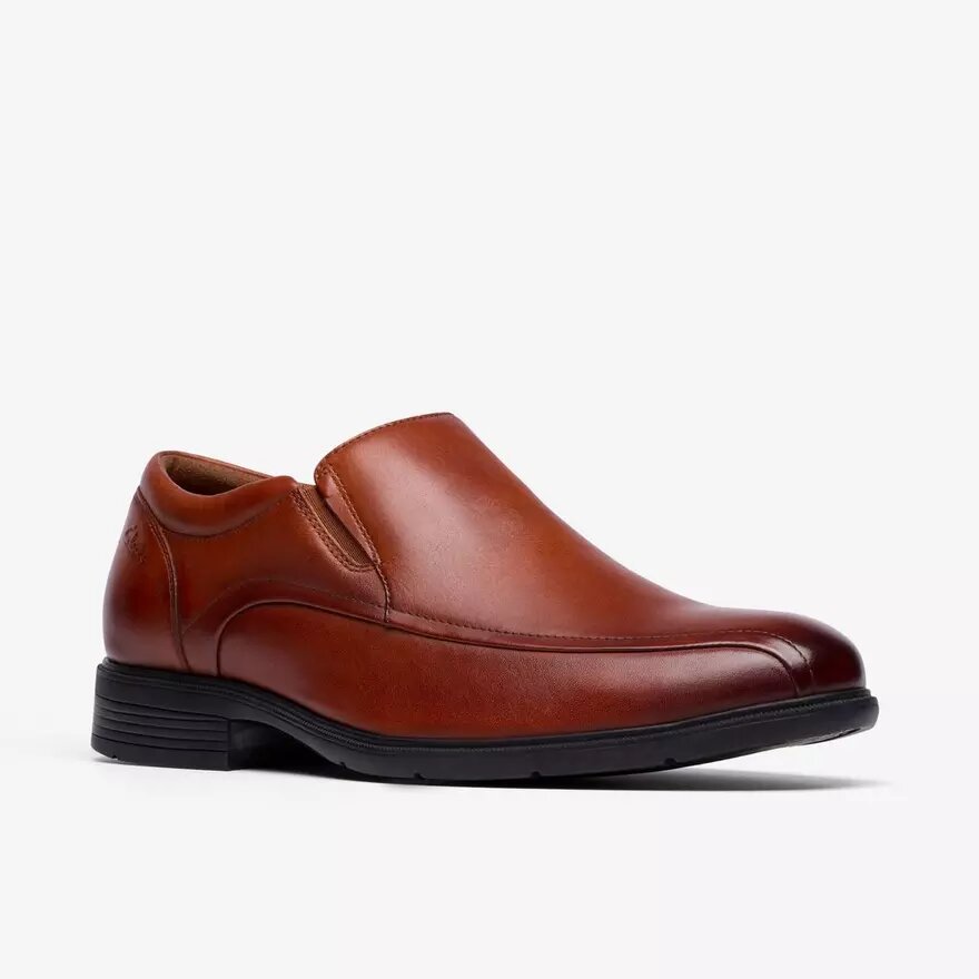 Mocassini da uomo Steadwell Step in pelle marrone scuro Mocassini da uomo Steadwell Step in pelle marrone scuro