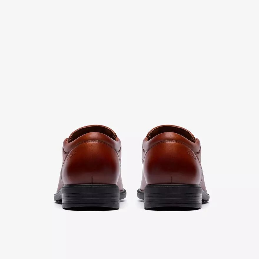 Mocassini da uomo Steadwell Step in pelle marrone scuro Mocassini da uomo Steadwell Step in pelle marrone scuro