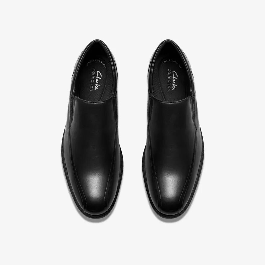 Mocassini da uomo Steadwell Step in pelle nera Mocassini da uomo Steadwell Step in pelle nera