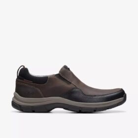 Mocassini da uomo Walpath Step in pelle marrone scuro