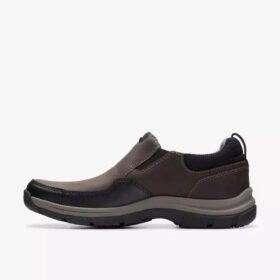 Mocassini da uomo Walpath Step in pelle marrone scuro