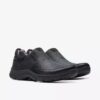 Mocassini da uomo Walpath Step in pelle nera Mocassini da uomo Walpath Step in pelle nera