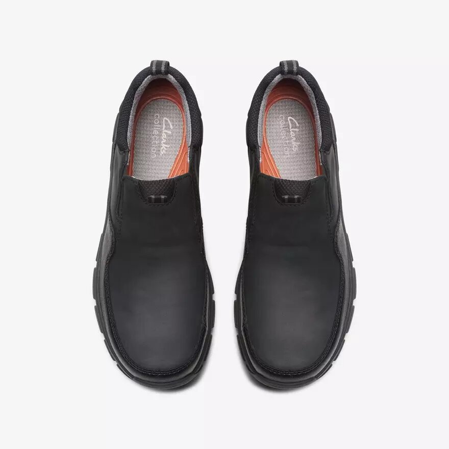 Mocassini da uomo Walpath Step in pelle nera Mocassini da uomo Walpath Step in pelle nera