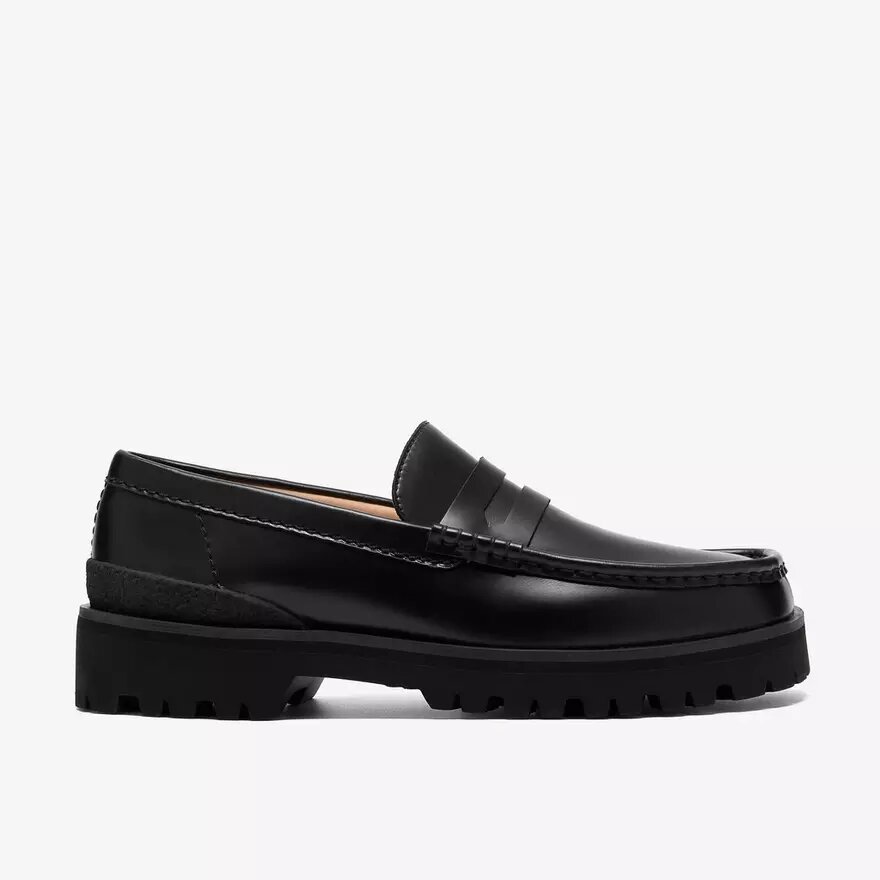 Mocassini da uomo Yukoner Penny in pelle nera Mocassini da uomo Yukoner Penny in pelle nera