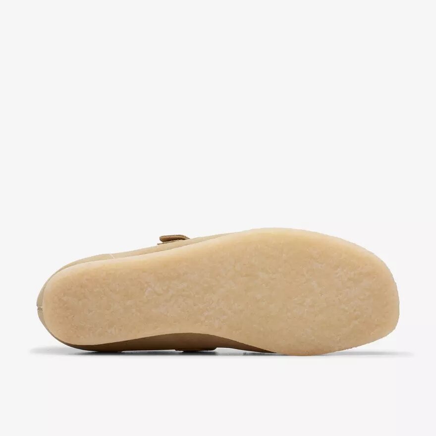 Mocassini Wallabee T-Bar da donna in pelle scamosciata color acero Mocassini Wallabee T-Bar da donna in pelle scamosciata color acero